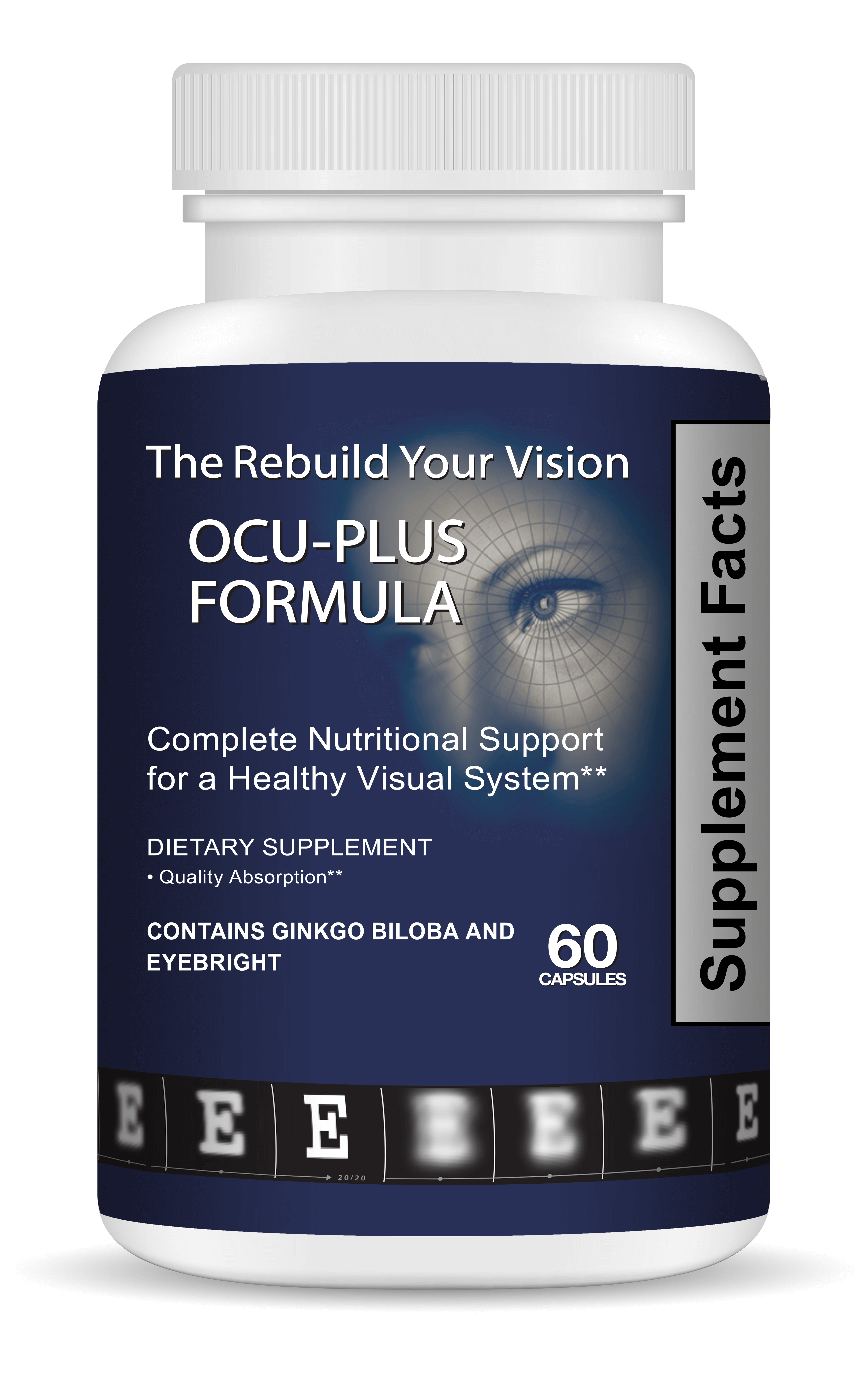 Rebuild Your Vision Ocu-Plus Formula Bottle