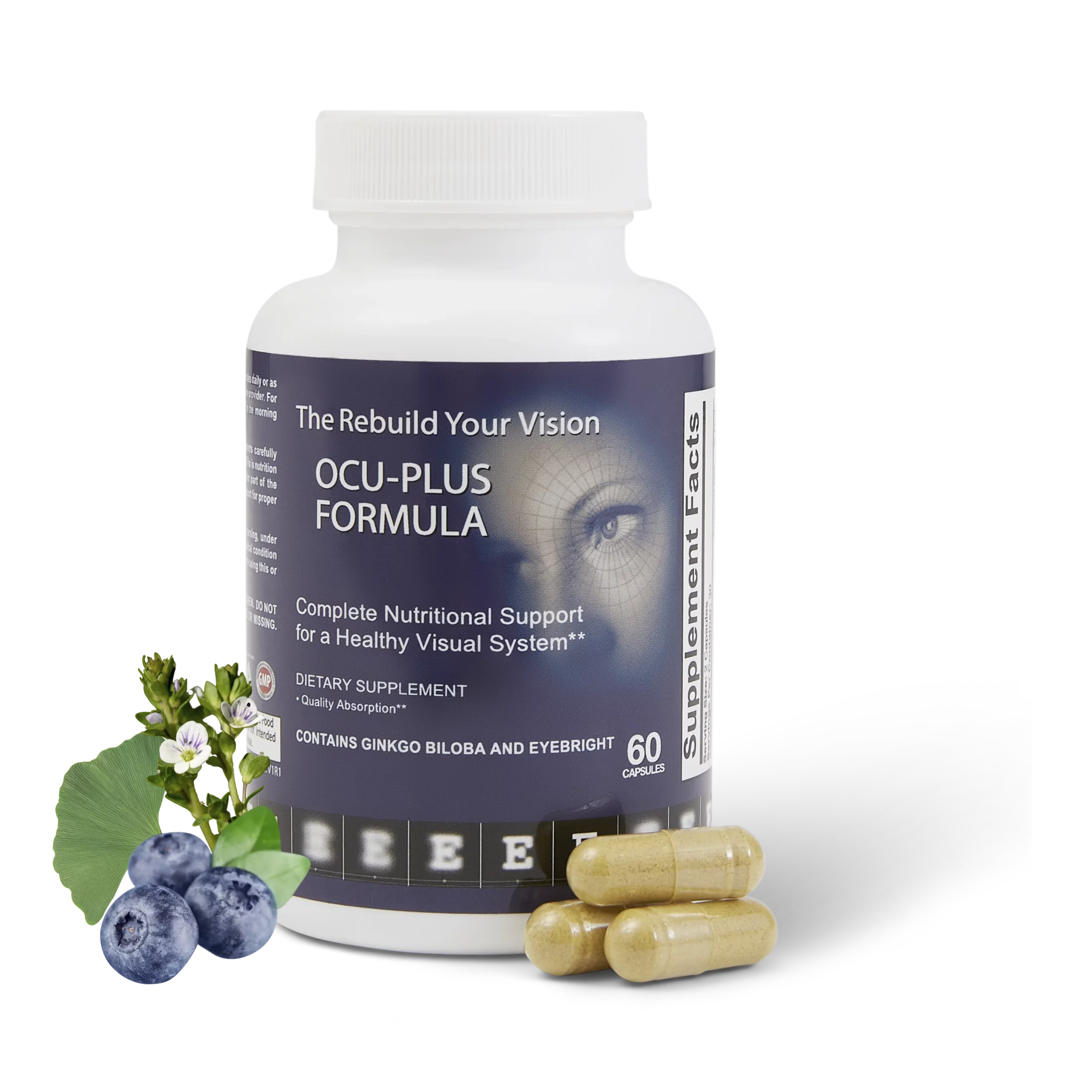 Rebuild Your Vision Ocu-Plus Formula Bottle